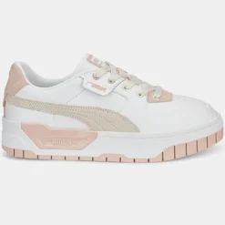 Baskets en Cuir Cali Dream blanc/rose