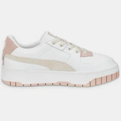 Baskets en Cuir Cali Dream blanc/rose