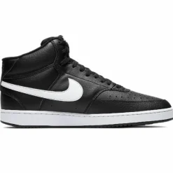 Baskets en Cuir Court Vision Mid noir/blanc