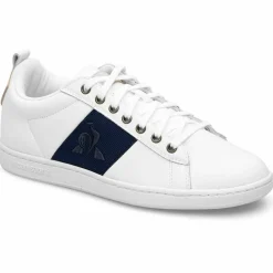 Baskets en Cuir Courtclassic blanc/bleu marine