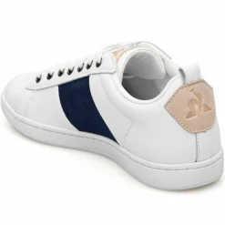 Baskets en Cuir Courtclassic blanc/bleu marine