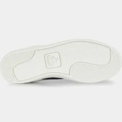 Baskets en Cuir Courtclassic blanc/bleu marine