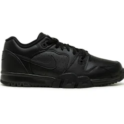 Baskets en Cuir Cross Trainer Low noires