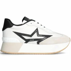 Baskets en Cuir Dreamy blanc/noir