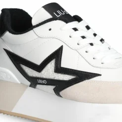 Baskets en Cuir Dreamy blanc/noir