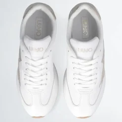 Baskets en Cuir Dreamy blanc/doré