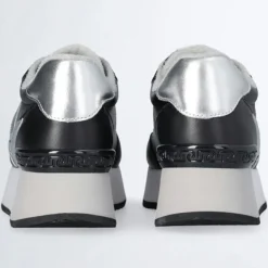 Baskets en Cuir Dreamy noir/argenté