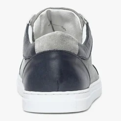 Baskets en Cuir et Velours de Cuir Kai grises