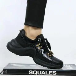 Baskets en Cuir Finn noires