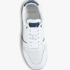 Baskets en Cuir Kadapa blanc/beige/bleu