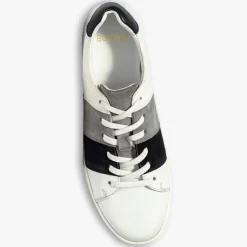 Baskets en Cuir Kemo blanc/gris/marine