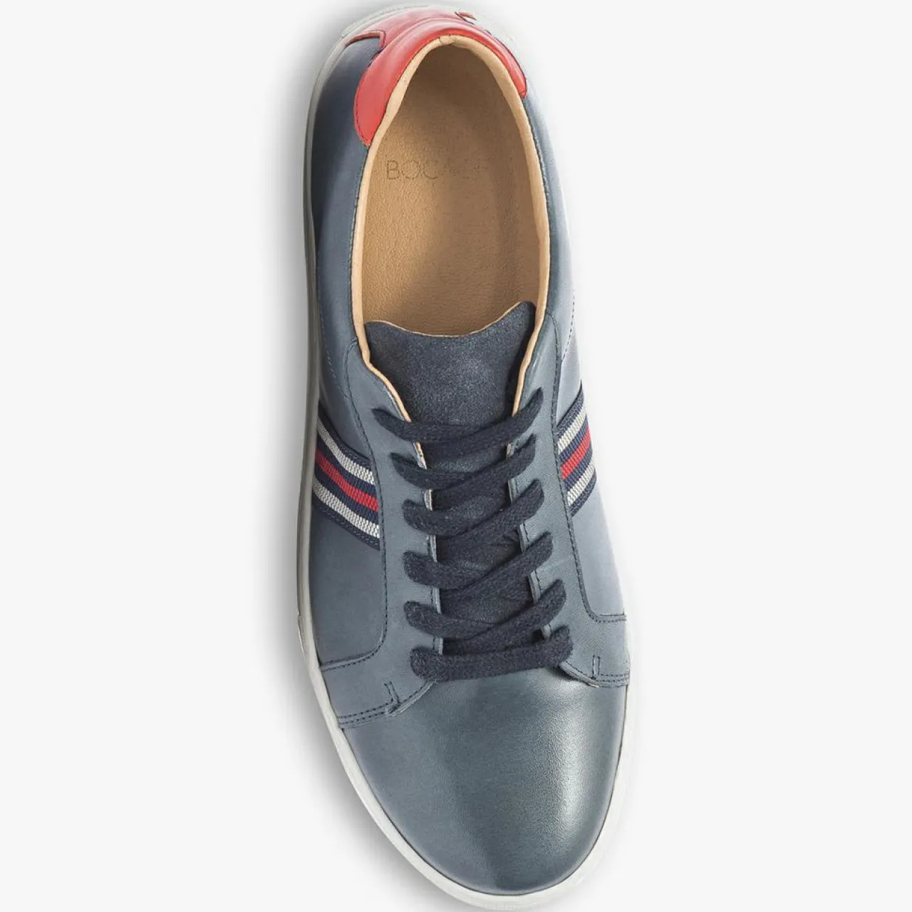 Baskets en Cuir Kessy bleu marine