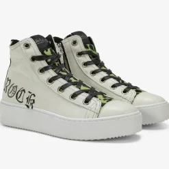 Baskets en Cuir Long Island blanc/noir