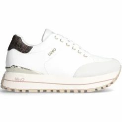 Baskets en Cuir Maxi écrues