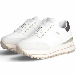 Baskets en Cuir Maxi écrues