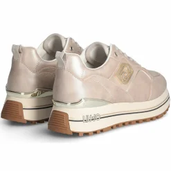 Baskets en Cuir Maxi taupe