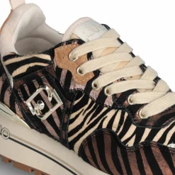 Baskets en Cuir Maxi zébre