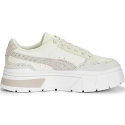 Baskets en Cuir Mayze Stack Luxe blanc/beige