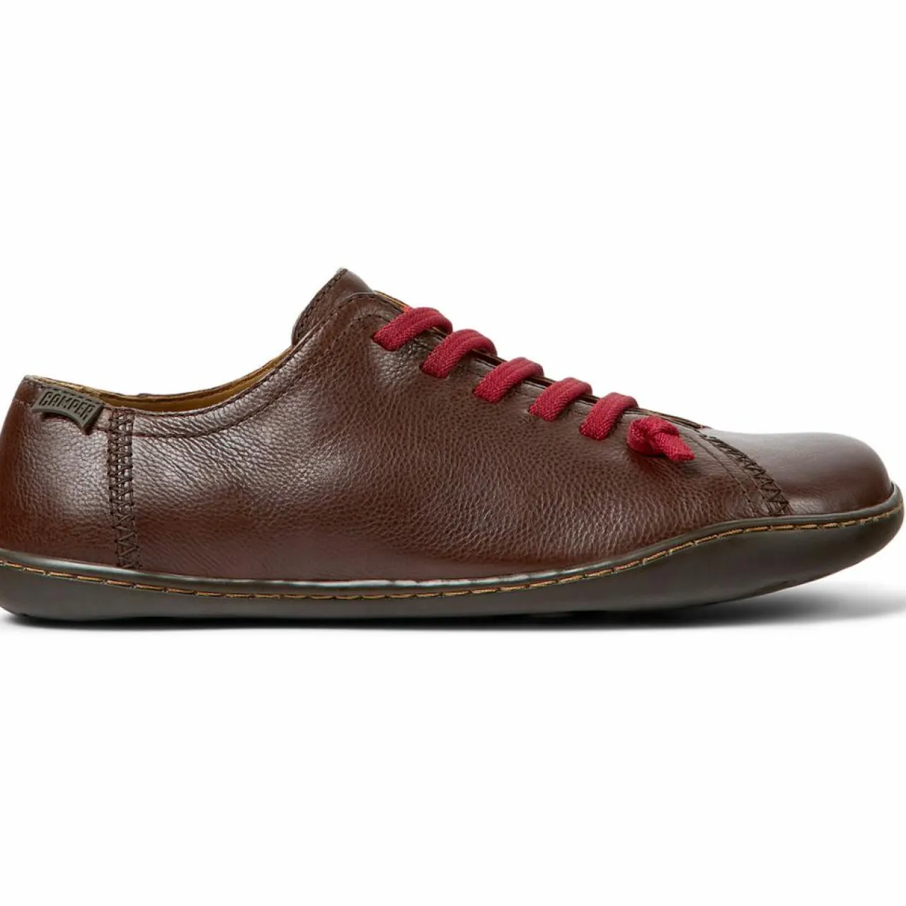 Baskets en Cuir Peu marron