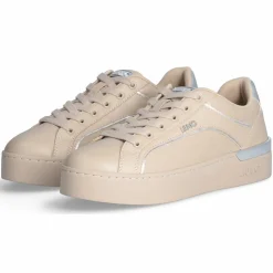 Baskets en Cuir Silvia beiges