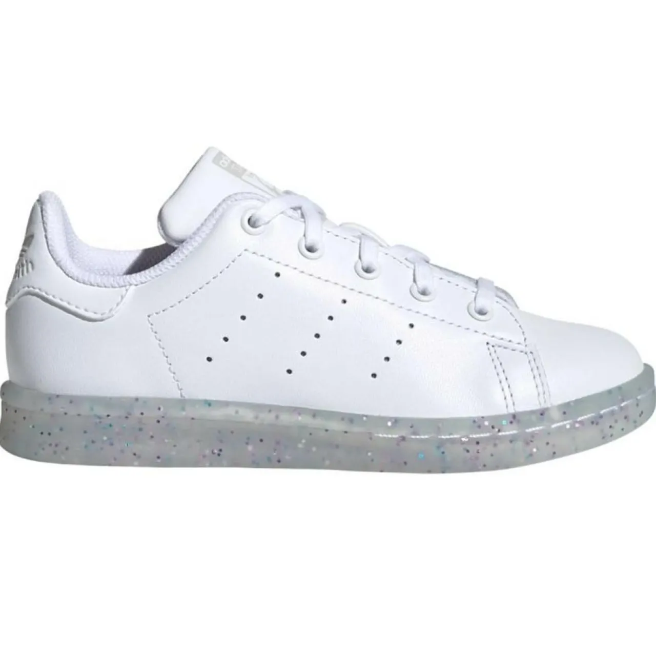 Baskets en Cuir Stan Smith Paillettes blanches