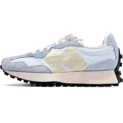 Baskets en Mesh & Velours de Cuir 327 bleues