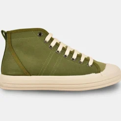 Baskets en Toile de Coton recyclé Etche vertes