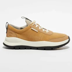 Baskets en Velours de Cuir Boroughs beiges