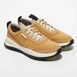 Baskets en Velours de Cuir Boroughs beiges