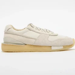 Baskets en Velours de Cuir Tor Run écrues