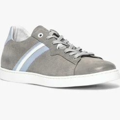 Baskets en Velours de Cuir Koumac grises