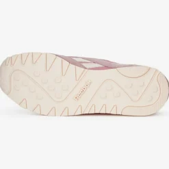 Baskets en Velours de Cuir & Mesh Cl Nylon J4 roses