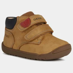 Baskets en Velours de Cuir Macchia camel