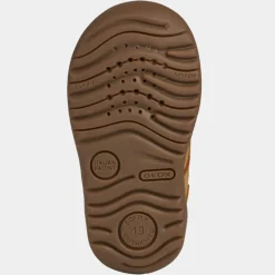 Baskets en Velours de Cuir Macchia camel