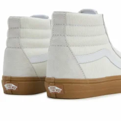 Baskets en Velours de Cuir & Velours côtelé SK8-Hi écrues