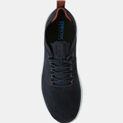 Baskets en Velours de Cuir Spherica bleu marine