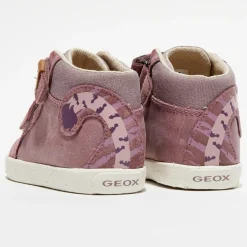 Baskets en Velours de Cuir Kilwi Geox x WWF rose foncé