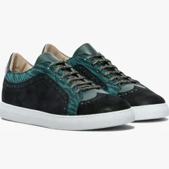 Baskets en Velours de Cuir Lilian vertes