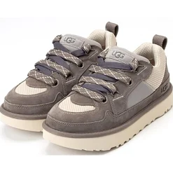 Baskets en Velours de Cuir Lo Lowmel grises