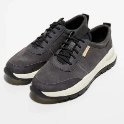 Baskets en Velours de Cuir Boroughs anthracite