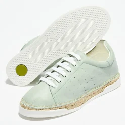 Baskets espadrilles en Cuir Lancry vertes