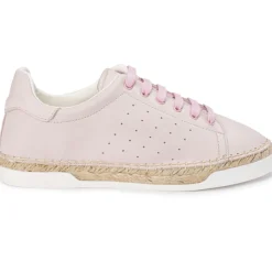 Baskets espadrilles en Cuir Lancry roses