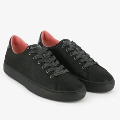 Baskets Evalie en Toile irisées noires