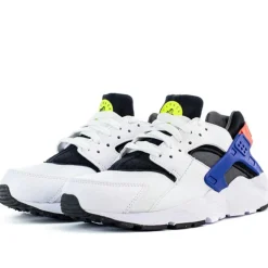 Baskets Huarache Run blanc/bleu/noir