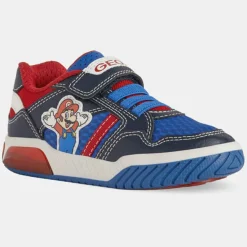 Baskets Inek Mario Geox x Super Mario à scratchs bleu/rouge