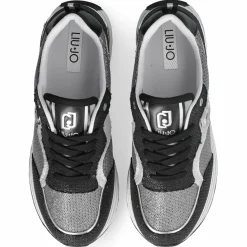 Baskets Maxi argenté/noir