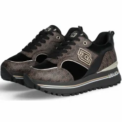 Baskets Maxi marron/noir