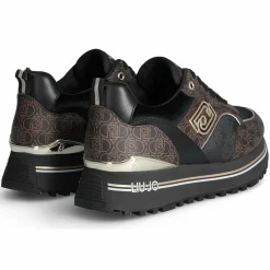 Baskets Maxi marron/noir