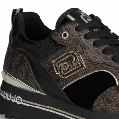 Baskets Maxi marron/noir