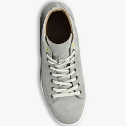 Baskets montantes en Velours de Cuir Hadrien grises